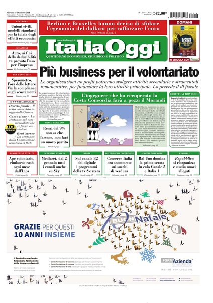 Italia oggi : quotidiano di economia finanza e politica